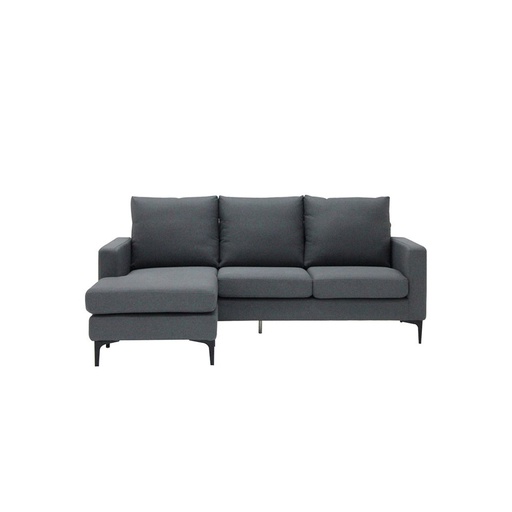 [19214254] Cutie Sofa - Right Corner - Dark Grey Fabric/Black Steel Leg