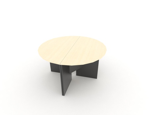 Able Office Round Meeting Table - Maple (1)