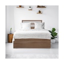 Malfoy Bed 3.5ft - Solid Oak/White