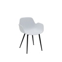 Timson-B Dining Chair-Steel Black/White