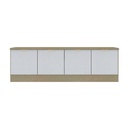 Contini Plus Sideboard TV160/DE01-Cream Linen/White Llines