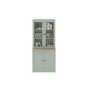 Moneta Tall Cabinet CT80-Ultima Grey/Lindberg Oak