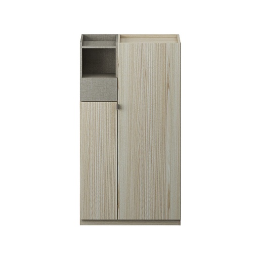 [19109276] Eva Shoe Cabinet SH80-Canyon Oak/Ivory Twist