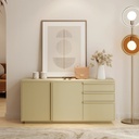 Aleece Low Cabinet C150-Tortora/White