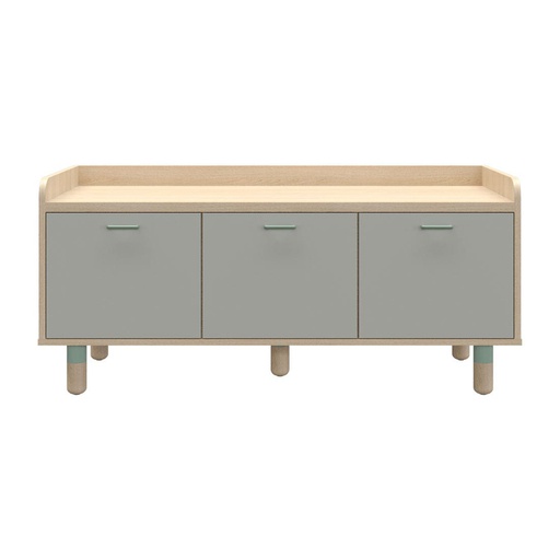 [19225687] Brooker Sideboard TV120 Lindberg Oak Light Gray