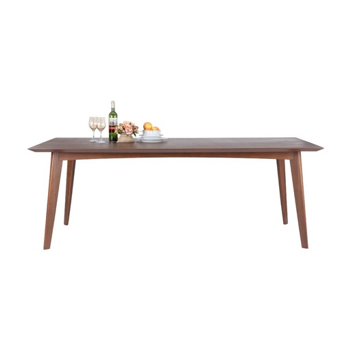 [110024848] Daryo Wood Veneer Dining Table 210cm WN