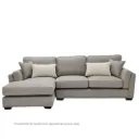 Taiki Sofa/Light Brown Fabric/Left Corner