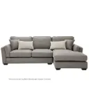 Taiki Sofa/Light Brown Fabric/Right Corner