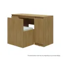 Tomo Working Desk/DK120-Chair 60/Cashew Oak