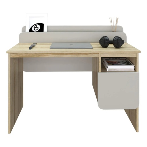 [19229384] Brooker Working Desk DK120 Lindberge Oak /Light Grey