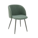 Jaeno Chair -Grey Light /Green Fabric