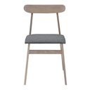 Leginal-B Dining Chair-Natural Leg/Grey