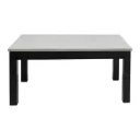 Molina Coffee Table-C120-Artificial Stone/White/Wenge