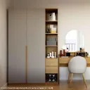 Vallin Wardrobe WO-SC135-210/Cashew Oak/Light Grey
