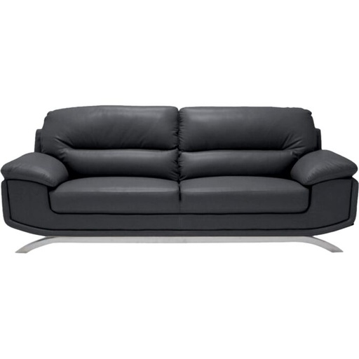 [19238557] Fumy PP Sofa 3 Seater #2 Leather - BR#4110 - SL Brown
