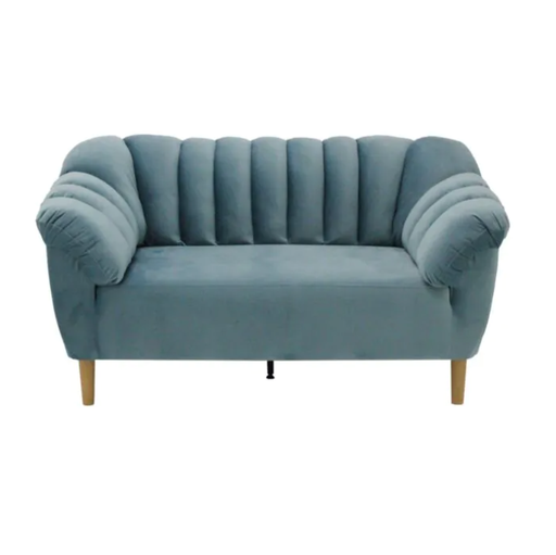 [19217082] Rosee Sofa 2Seater-Wood Plastic Leg/Light Blue Fabric