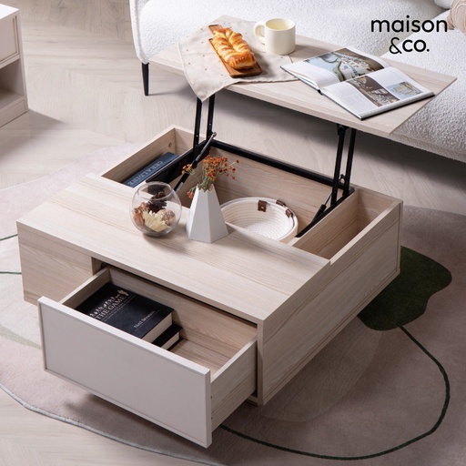 [19225867] Lacuna CF80 Coffee Table-Canyon/Oak