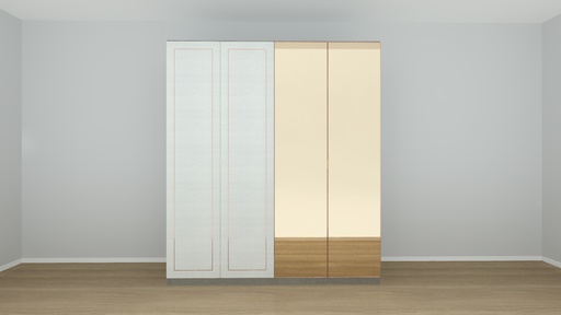 [19174619 Set 1] Wardrobe Plus -I@H_250000232:DA-Pink Gold/IVO/TW/Grey,Door:Pink/WH Pearl/Gold MIR