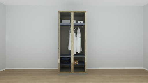 [19174619 Set 3] Wardrobe Plus -I@H_250000246:DA-MN/IVO/TW/Grey,Door:MN/CLEAR