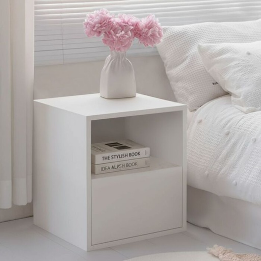 [19248540] Habi Night Table NT40/White