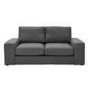 Restly Sofa 2Seater Plastic Leg/Dark Grey/LE