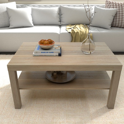 [19225357] Rikko Coffee Table 90/Solid Oak