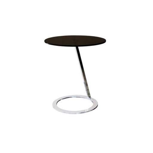 [19026757] Act End Table - Chromium/Smoked Glass