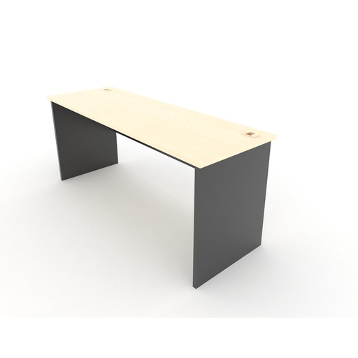 [19041346] Able Desk DK180 SDW - Dark Grey/Maple