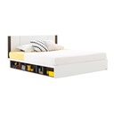 Patinal Bed 5ft - White/Wenge