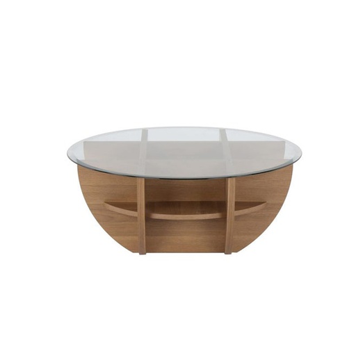 [19077060] Waffle Coffee Table - CF90 - i-Walnut/Glass