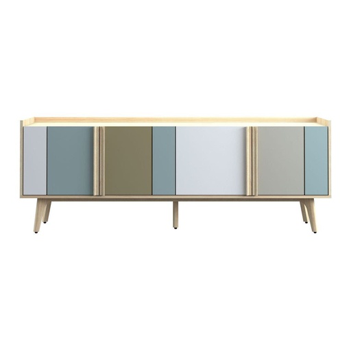 [19081405] Scandi Sideboard TV180 Canyon Oak Blue