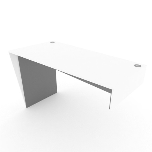 [19086271] Trapez Desk DKT150 White/Grey Twist