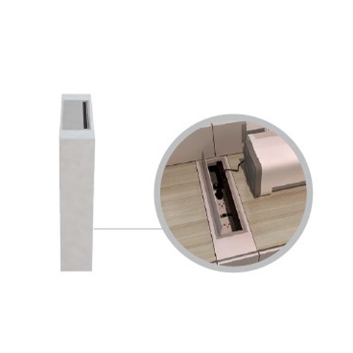 [19086304] Trapez Return Cabinet CREL12 White/Grey Twist