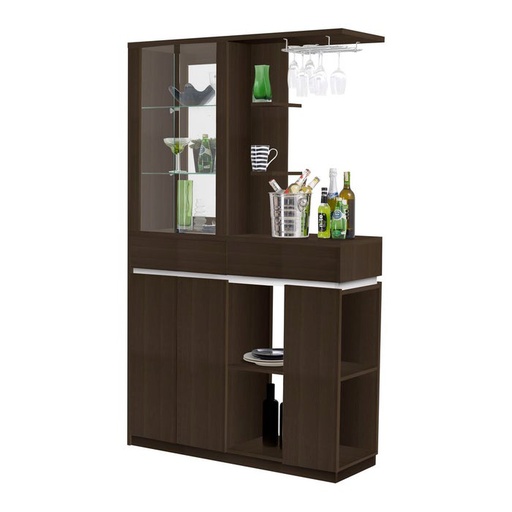 [19090652] Bistra Bar Counter 120 wide - Wenge/White