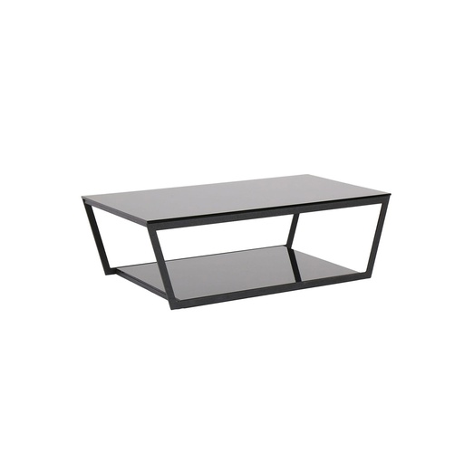 [19125711] Jackson Coffee Table - Black Glass