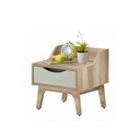 Backus Night Table NT44 - Lindberg Oak/Grey