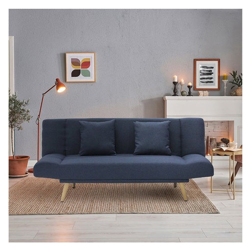 [19170389] Manner Sofa Bed-Wood Leg / Blue
