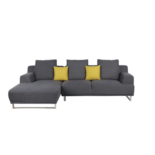 [19170540] Girly Sofa - Left Corner - Dark Grey