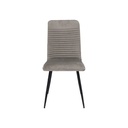 Yobi Dining Chair - Black Leg/Brown Velvet