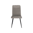 Yobi Dining Chair - Black Leg/Brown Velvet