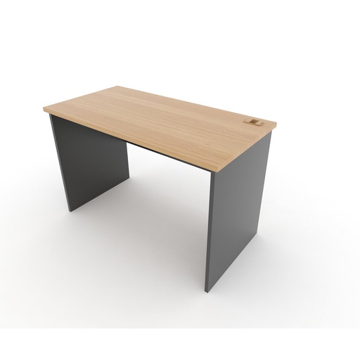 [19179845] Able Desk DK120 SDW - Black Grey/Mocha