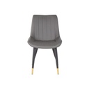 Ladela Dining Chair - Gold/Black/SL Grey