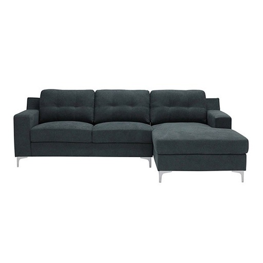 [19184617] Fadear Sofa - Right Corner - Chromium/Dark Grey