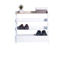 KC-Play Nice Shoe Cabinet SH60-White/Lindberg Oak