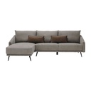 Syrup Sofa - Left Corner - Black/Brown