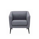 Miya Arm Chair - Light Grey/Black