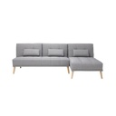 Charter Sofa Bed - Natural Wood Legs - Grey
