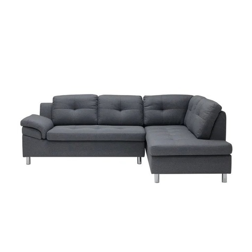 [19202968] Tulio Sofa - Right Corner - Fabric Grey