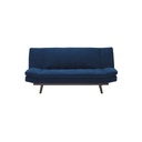 Malicia Sofa Bed - Wood Legs - Navy Blue Fabric