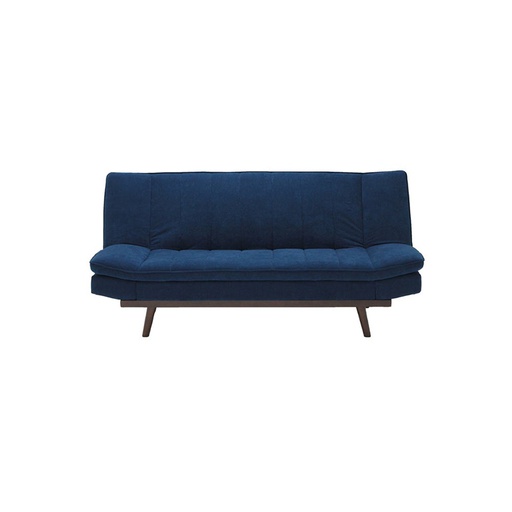 [19208454] Malicia Sofa Bed - Wood Legs - Navy Blue Fabric